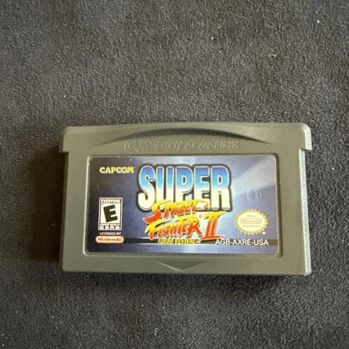 Super Street Fighter II Gameboy Advance Game Cartridge Nintendo Sega . Tested