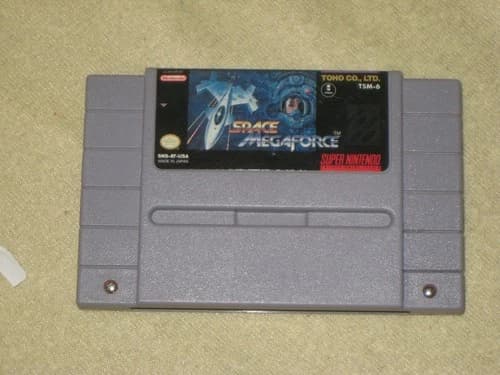 Space Megaforce for SNES .Authentic. Clean/Tested Super Nintendo. Rare Shooter.