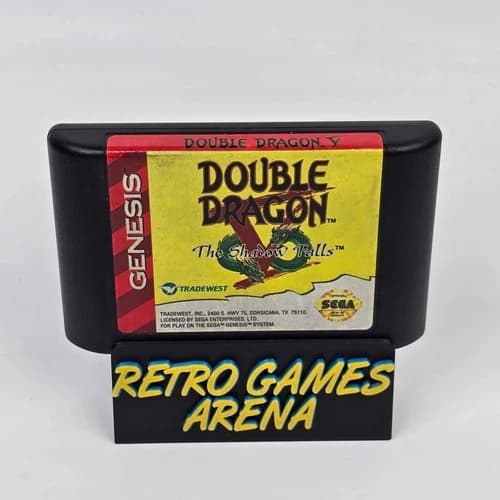Double Dragon V 5: The Shadow Falls (Sega Genesis) Cartridge CLEANED & TESTED