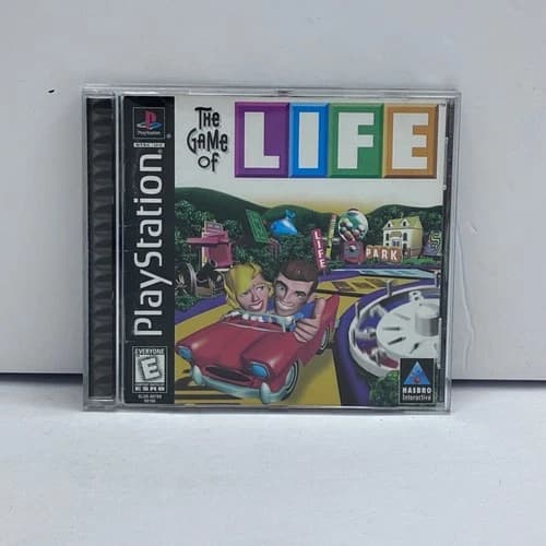 The Game of Life PlayStation Video Game PS1 Hasbro Multiplayer Family Fun