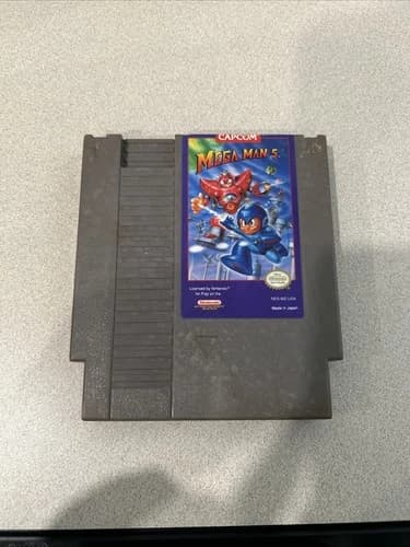 Mega Man 5 Nintendo NES - Authentic Game Cartridge Tested - Decent Physical Wear
