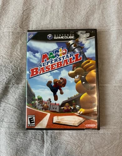 Mario Superstar Baseball - Nintendo GameCube, 2005 - Complete in Box (CIB)