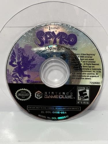 Legend of Spyro A New Beginning (Nintendo GameCube, 2006) Disc Only - Tested