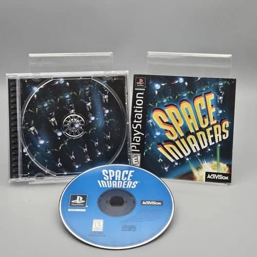 Space Invaders PS1 PlayStation Complete Refurbished Excellent