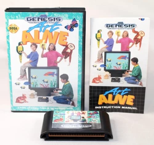 Art Alive Sega Genesis Complete CIB Authentic! Good Condition! NICE!