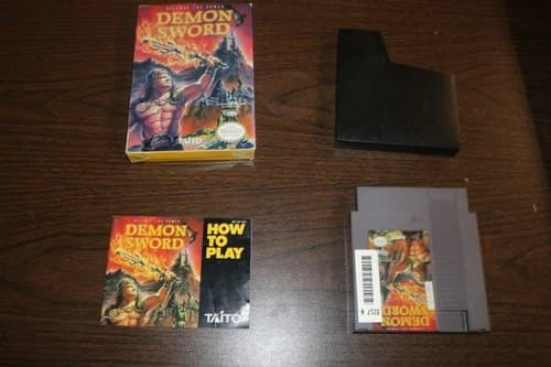 Nes Nintendo Demon Sword By Taito Complete In Box CIB