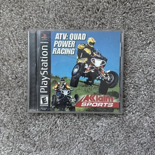 ATV: Quad Power Racing (Sony PlayStation 1 PS1, 2000) Complete Manual Tested CIB