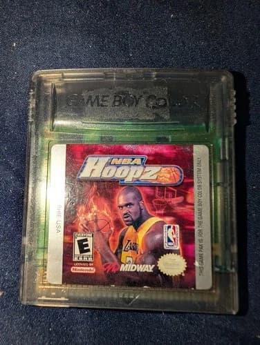 NBA Hoopz Shaquille O'Neil Gameboy Color Game Tested Working