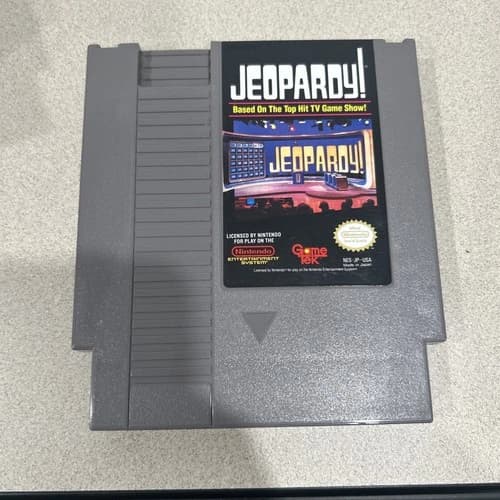 Jeopardy! Nintendo NES Authentic Original Works Beautiful Condition Fast Ship