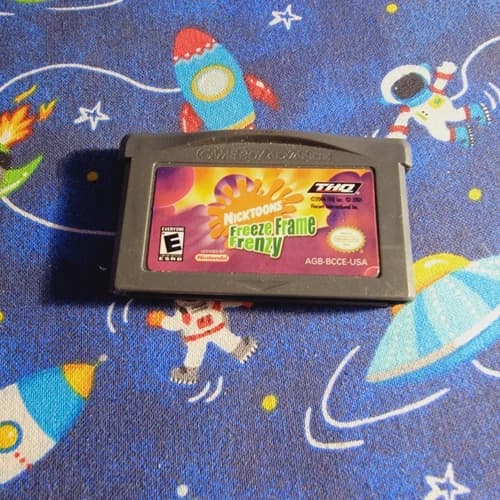 Nicktoons Freeze Frame Frenzy GBA Game Boy Advance Tested Working Cartridge