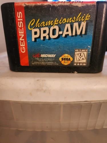 Midway Championship Pro-Am Sega Genesis Racing Game KA Rated