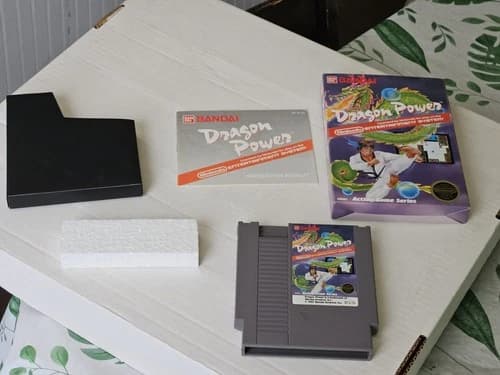 Dragon Power (NES) – Complete in Box CIB – Excellent w/ Manual Clean Bandai Toys