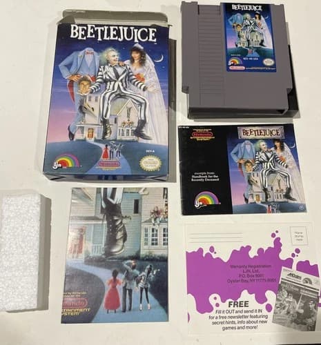 NES Beetlejuice CIB
