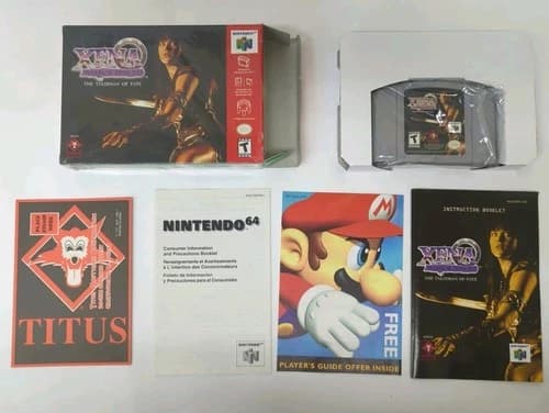 Nintendo 64 N64 XENA WARRIOR PRINCESS THE TALISMAN OF FATE in Box w Manual CIB!!