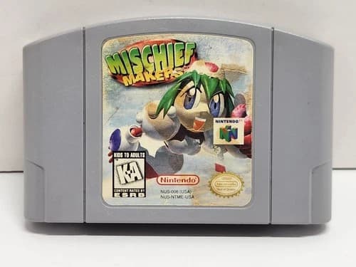 Mischief Makers Nintendo 64 N64 Authentic Tested Saves Cartridge Only