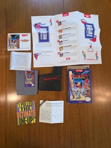 Chip N Dale Rescue Rangers Nintendo NES CIB Reg Card Authentic Tested