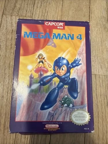 Nintendo NES Mega Man 4 (NES 1992) CIB Complete w/ Manual, Styro, Sleeve - NICE!