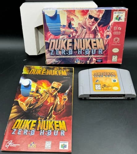 Duke Nukem Zero Hour Nintendo 64 N64 CIB Complete W/ Manual Authentic 3D Realms