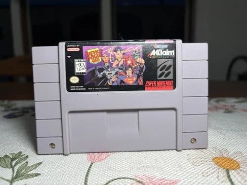 Justice League Task Force SNES Super Nintendo Game Authentic