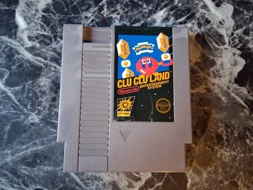 Clu Clu Land Nintendo NES Authentic Tested Contacts Cleaned