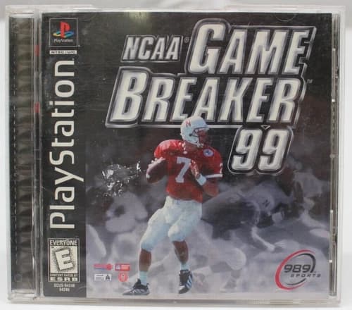 PlayStation One NCAA Game Breaker 99 Video Game Sony PS Football 1998 PS1
