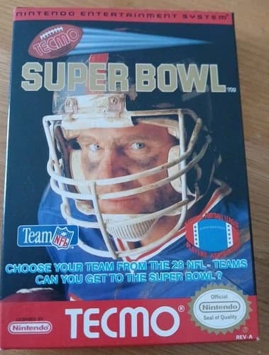 Tecmo Super Bowl (Nintendo NES, 1991) CIB Styrofoam, Manual, Sleeve, Inserts