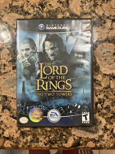 Lord of the Rings The Two Towers Nintendo GameCube 2002 CIB