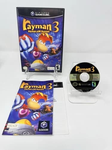 Rayman 3 Hoodlum Havoc Nintendo GameCube GC Complete CIB Tested
