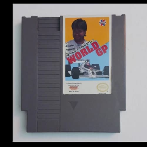Nintendo Michael Andretti's World GP Nintendo NES Racing Game Cartridge
