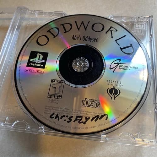 Oddworld: Abe's Oddysee [Black Label] (PlayStation 1, 1997) PS1 DISC ONLY