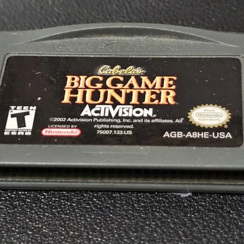 CABELA'S BIG GAME HUNTER: 2005 ADVENTURES NINTENDO GAMEBOY ADVANCE SP GBA
