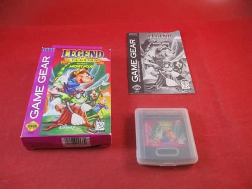 Legend of Illusion Starring Mickey Mouse (Sega Game Gear) COMPLETE w/ Box manual