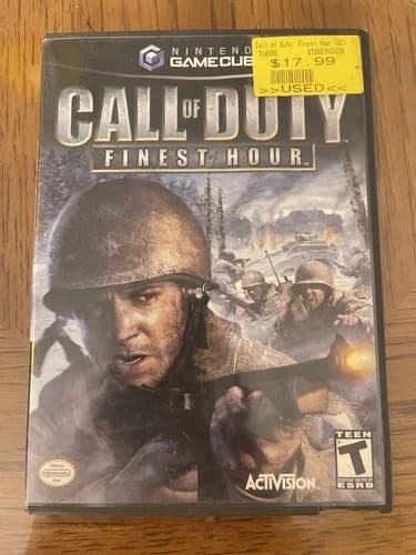 Call of Duty: Finest Hour (Nintendo GameCube, 2004) CIB Complete W/ Manual