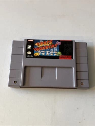 Space Invaders (Super Nintendo, 1992) SNES Cartridge Only - Authentic - Tested