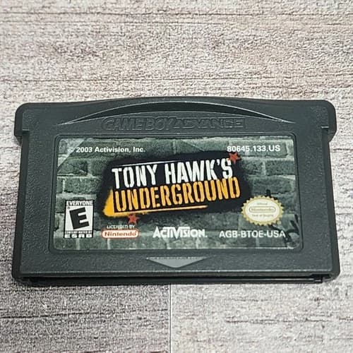 Tony Hawk's Underground (Nintendo Game Boy Advance, 2003) GBA Authentic Tested