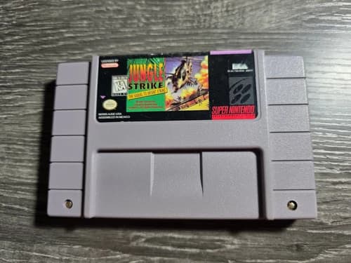 Jungle Strike The Sequel To Desert Strike (Super Nintendo) SNES Authentic Tested