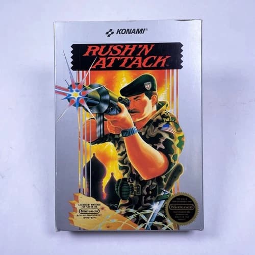 Rush'n Attack NES Nintendo Game 1987 Konami CIB Five Screw Variant
