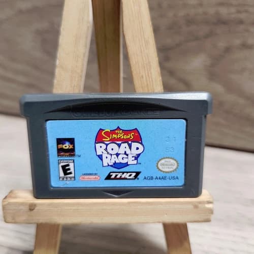 The Simpsons Road Rage Nintendo Game Boy Advance Authentic Homer Bart Krusty