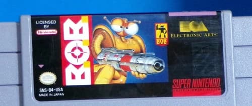 B.O.B. BOB (Super Nintendo Entertainment System, 1993 SNES) Working Cartridge