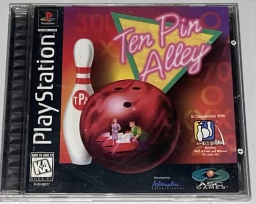 Ten Pin Alley (Sony PlayStation 1, 1996) complete and tested.