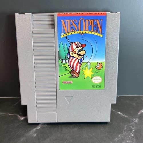 NES Open Tournament Golf Vintage Nintendo Game 1985
