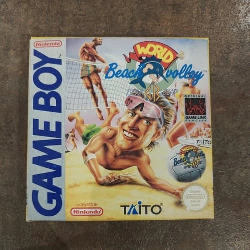 Nintendo Gameboy Game World Beach Volley 1992 GB Cup ESP CIB Boxed