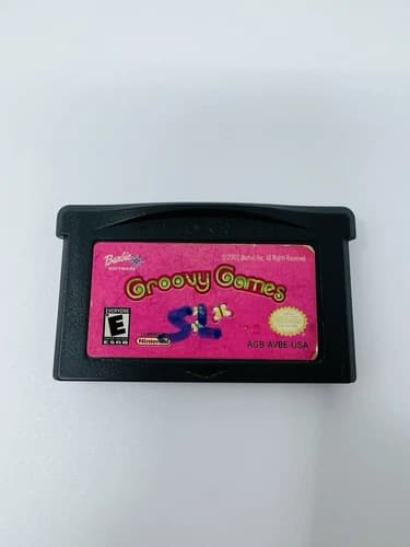 GBA Barbie Groovy Games Nintendo Game Boy Advance Cleaned Tested Authentic