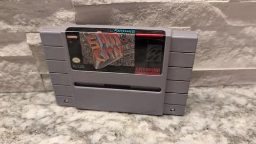 SimCity Super Nintendo SNES Authentic Cartridge Only Very Good Tested & Working