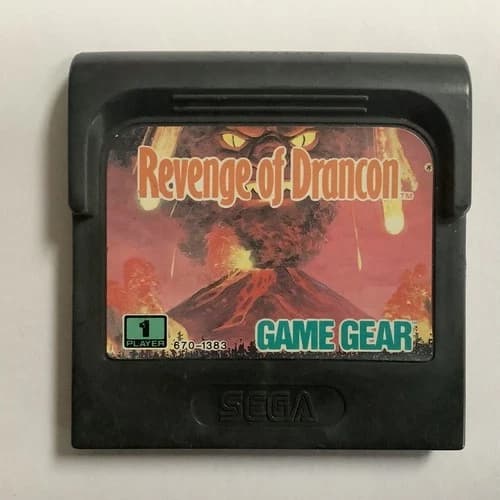 Vintage Game SEGA GAME GEAR Cartridge - Revenge of Drancon - AKA Wonder Boy