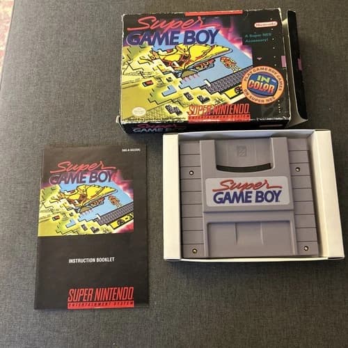 Super Game Boy CIB for SNES Super Nintendo With Manual - WORKING