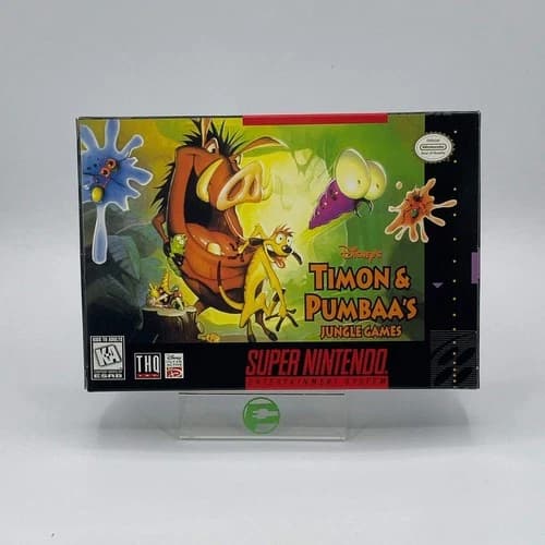 Timon and Pumbaa Jungle Games (Super Nintendo SNES, 1997)