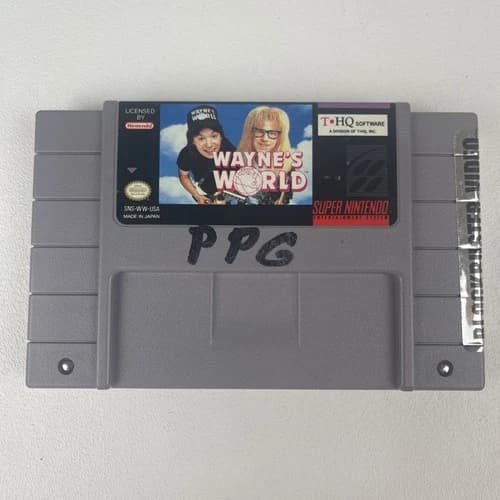 Wayne's World (Super Nintendo, 1993) Authentic Cartridge Only SNES Video Game