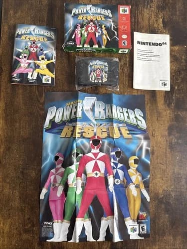 Saban's Power Rangers: Lightspeed Rescue Nintendo 64 - TESTED with Box/Manual