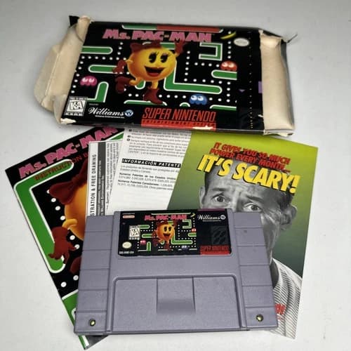 Ms. Pac-Man (Super Nintendo Entertainment System, 1996) CIB